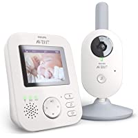 Philips Avent Vigilabebés con cámara SCD833-01 - Vigilabebés con vídeo digital con privacidad y seguridad (A-FHSS…